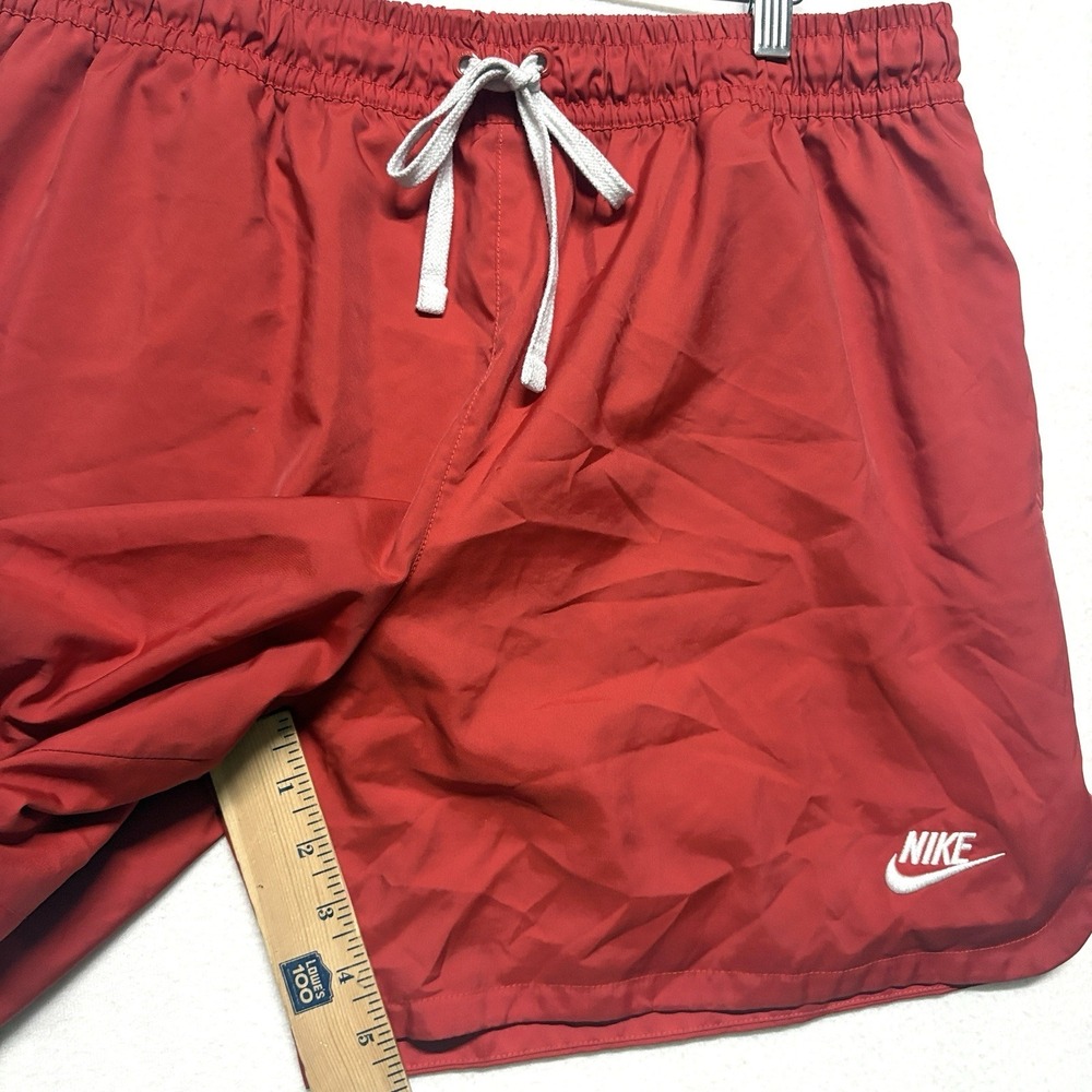 Nike Sportswear Woven Lined Flow Shorts Red Mens Size L - Picture 8 of 14
